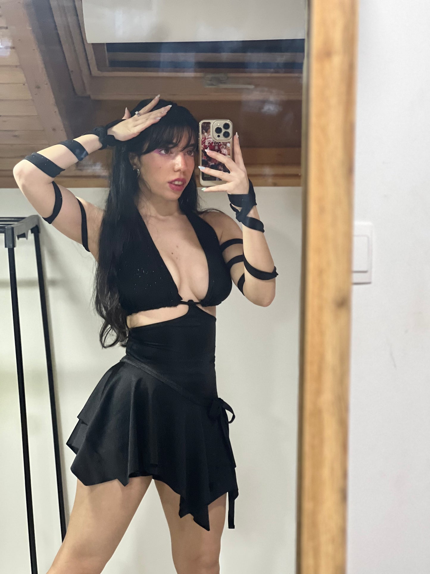 Fairy bodysuit with wrap skirt