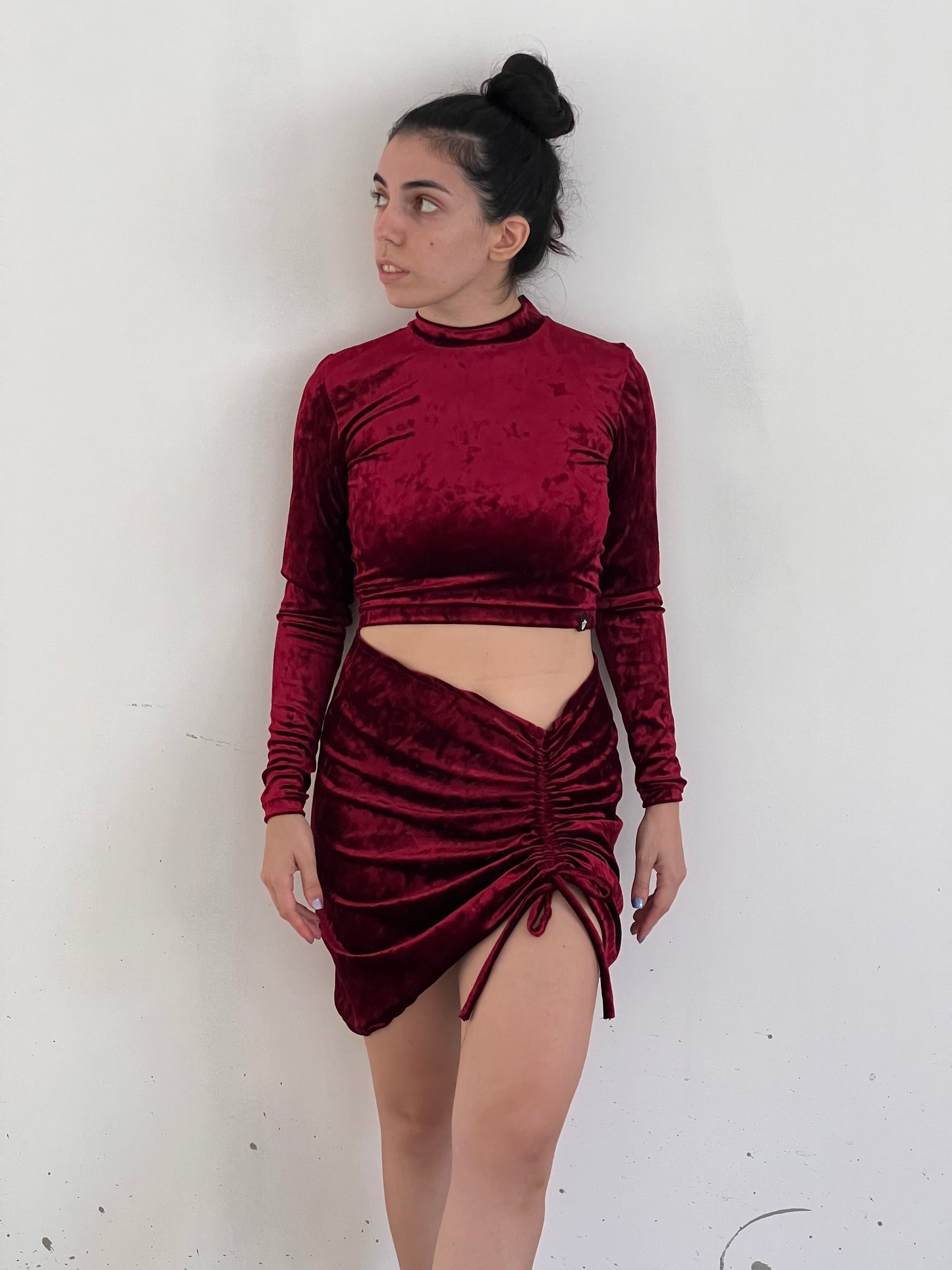 Velvet Crop Top